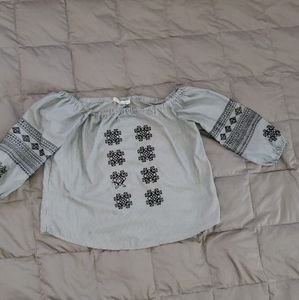 Buckle sweet wanderer Stripe blouse